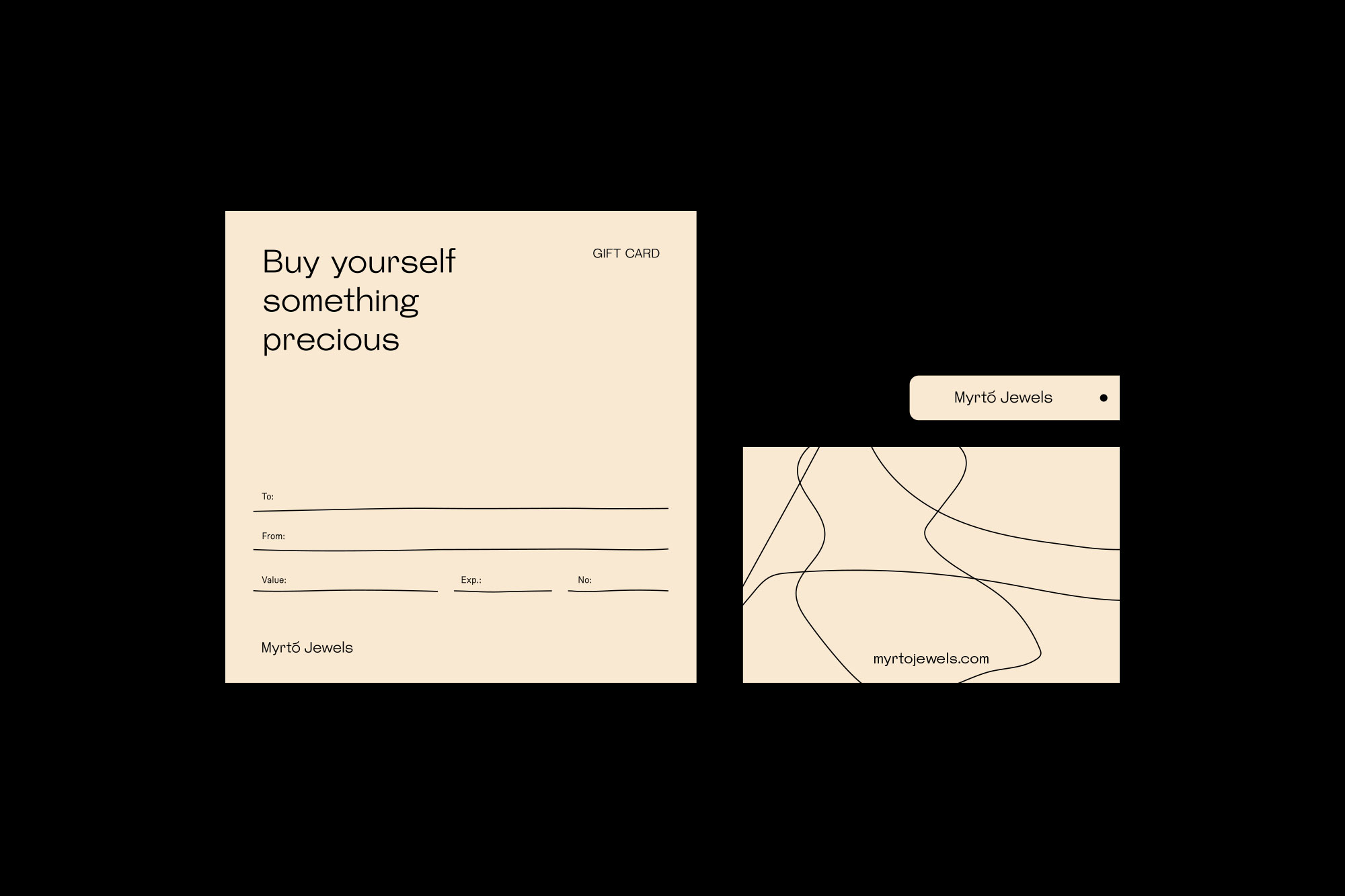 Myrto Jewels - Branding - Business Cards and Return Cards